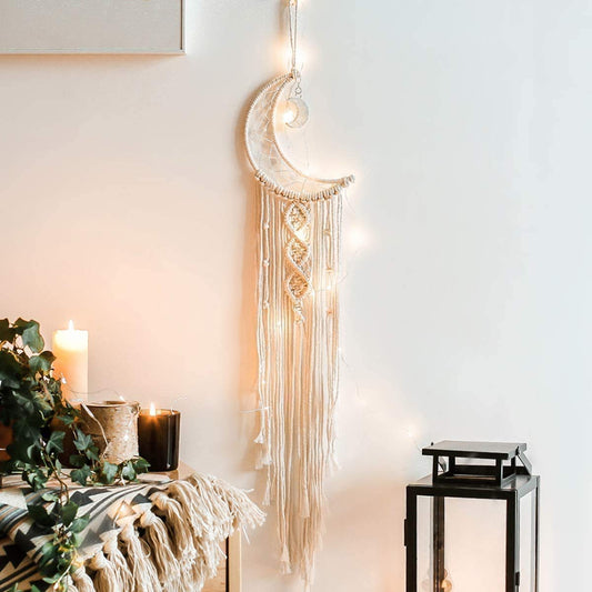 Optii Macrame Wall Hanging with LED LighT